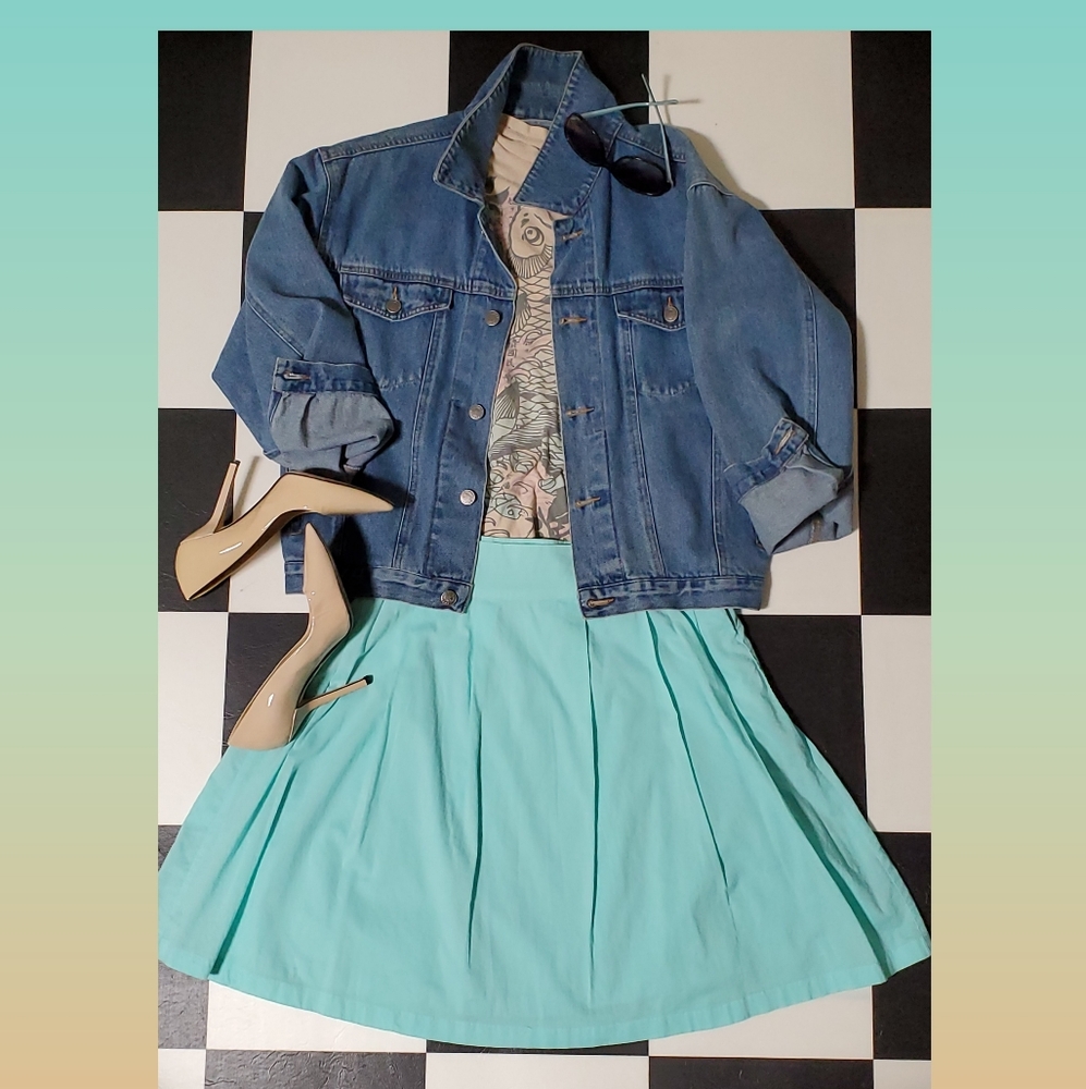 🌞 Summer Skirt Cotton S Mini Skater 🌞